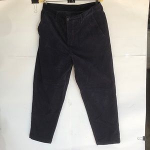 Men Zara Corduroy Sport Wear Size 32 L26 Dark Blue